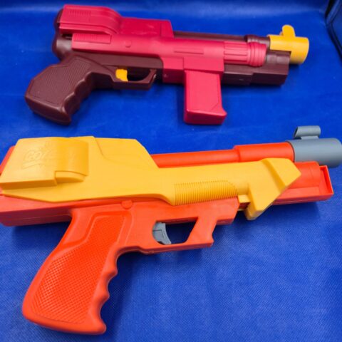Vintage Entertech Gotcha! Gun Lot w/ Bursts & Targets (2 Sets)