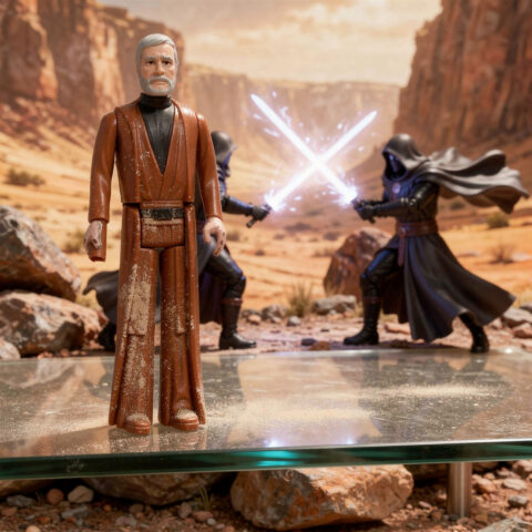 Vintage 1977 Kenner Star Wars Obi-Wan Kenobi 3.75” Action Figure – Hong Kong