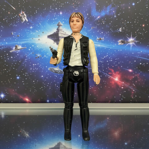 Vintage 1977 Kenner Star Wars Han Solo Action Figure w/ Original Blaster – HK