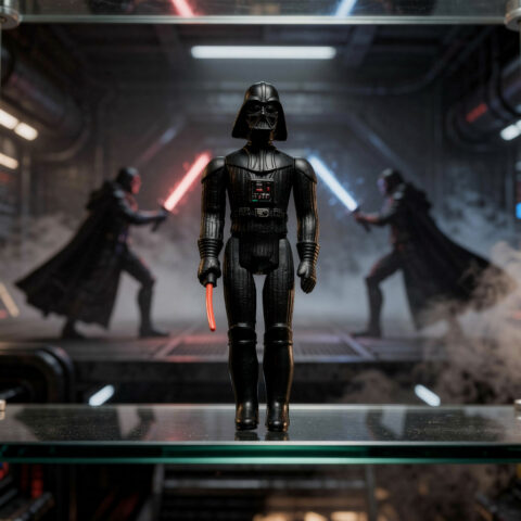 Vintage 1977 Kenner Star Wars Darth Vader Action Figure – Hong Kong – Lightsaber for sale at Nostalgik Vibes