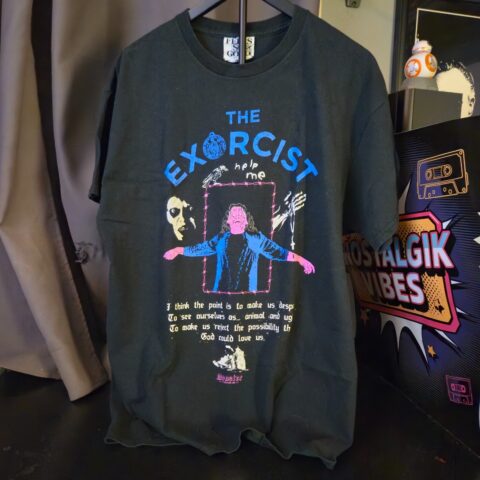 The Exorcist Horror Movie T-Shirt Black Graphic Tee Size XL – Feels So Good for sale at Nostalgik Vibes