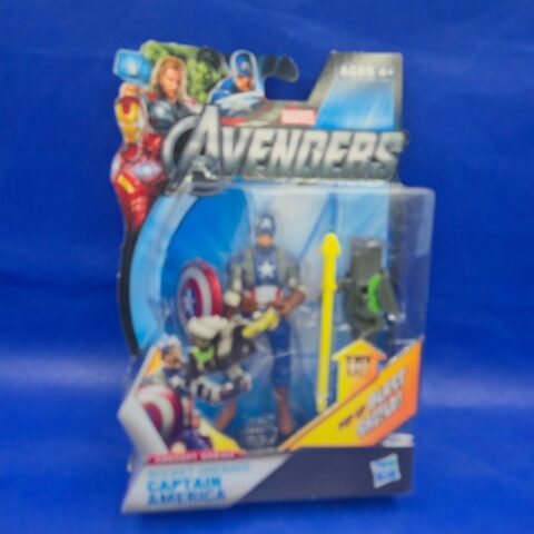 Marvel Avengers Rocket Grenade Captain America Figure w/ Missile Launcher Hasbro for sale at Nostalgik Vibes