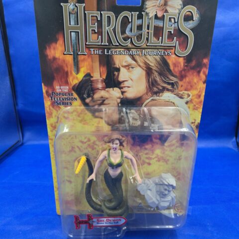 Hercules Legendary Journeys She-Demon Stone Strike Tail Figure 1996 Toy Biz MOC for sale at Nostalgik Vibes