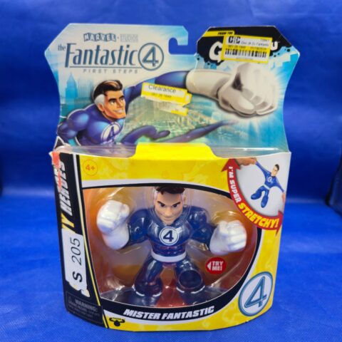 Mr Fantastic Goo Jit Zu Stretchy Marvel Fantastic 4 Figure Toy New Boxed for sale at Nostalgik Vibes