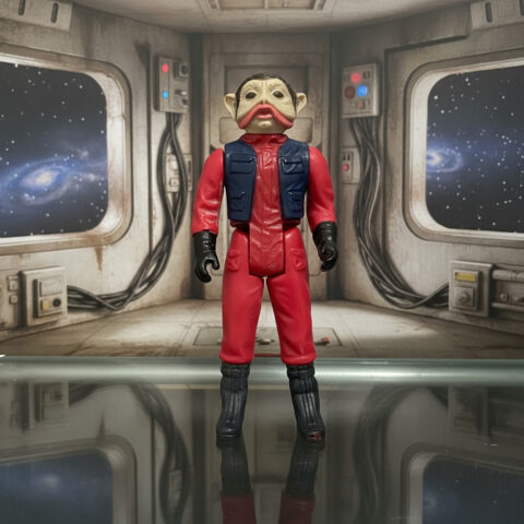 Vintage 1983 Kenner Star Wars Nien Nunb Action Figure – ROTJ – Hong Kong – Loose for sale at Nostalgik Vibes