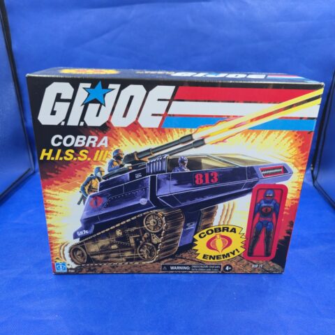 G.I. Joe Cobra H.I.S.S. III Tank w/ Rip It Driver + 2 Cobra Trooper Figures –New for sale at Nostalgik Vibes