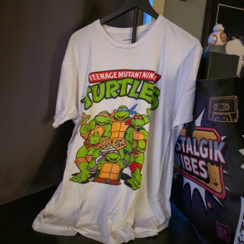 Teenage Mutant Ninja Turtles Graphic T-Shirt Size Large Nickelodeon TMNT White for sale at Nostalgik Vibes