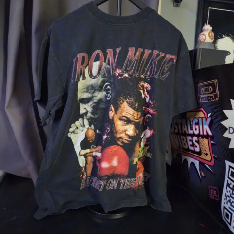 Mike Tyson Graphic T-Shirt Men’s Medium Iron Mike “Baddest on the Planet” Boxing for sale at Nostalgik Vibes