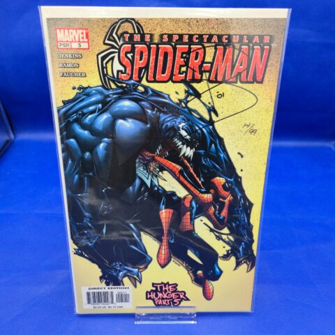 Spectacular Spider-Man #1 Signed by Paul Jenkins Limited Series Numbered 14/99 for sale at Nostalgik Vibes