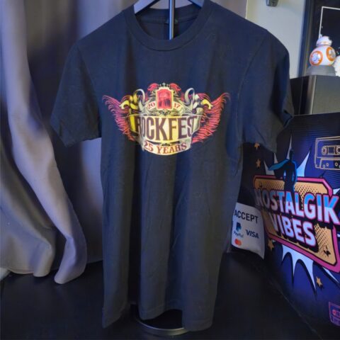Rockfest 2017 T-Shirt Tultex Small 25th Anniversary Concert Band Tour Tee for sale at Nostalgik Vibes