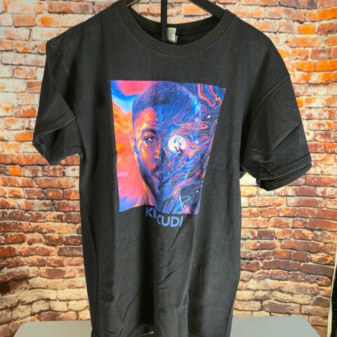 Kid Cudi Graphic T Shirt Mens M Black Gildan Heavy Cotton Rap Hip Hop Tee for sale at Nostalgik Vibes