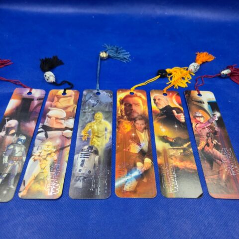 Star Wars Bookmark Lot Obi-Wan C3PO R2-D2 Clone Trooper Dooku Zam Wesell Tassel for sale at Nostalgik Vibes