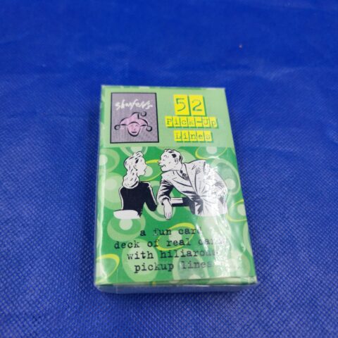 Shonfeld’s 52 Pick-Up Lines Novelty Playing Cards Gag Gift Deck Sealed for sale at Nostalgik Vibes