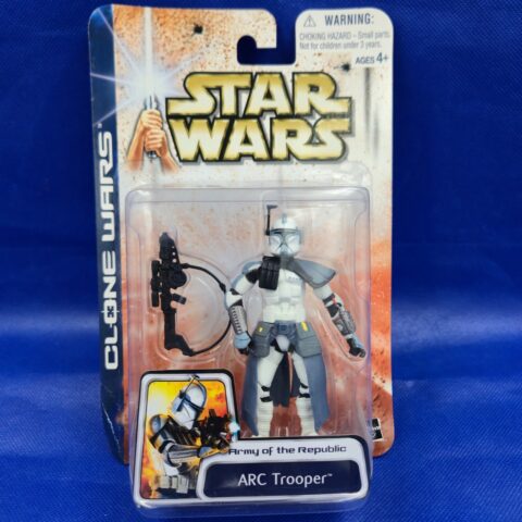 Star Wars Clone Wars ARC Trooper Figure Army of the Republic Hasbro MOC for sale at Nostalgik Vibes