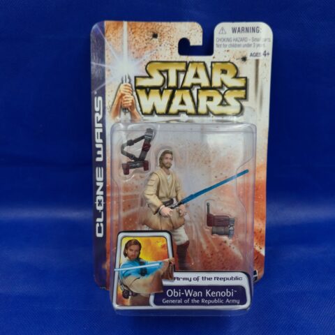 Star Wars Clone Wars Obi-Wan Kenobi General of the Republic Army Figure for sale at Nostalgik Vibes