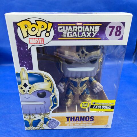 📦 Funko POP! Thanos #78 GITD Entertainment Earth Exclusive Marvel Guardians NIB for sale at Nostalgik Vibes