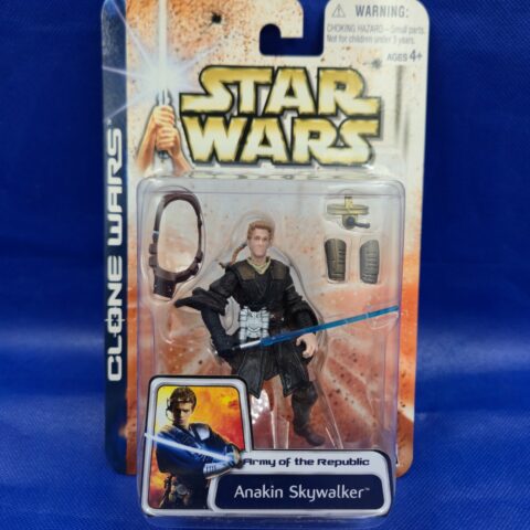 Star Wars Anakin Skywalker Clone Wars Army Republic Figure Hasbro MOC for sale at Nostalgik Vibes