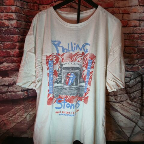 Rolling Stones Rolling Steel Wheels 1989 Graphic T-Shirt Mens XL Modern Band Tee for sale at Nostalgik Vibes