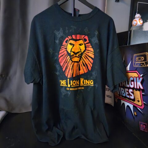 Disney The Lion King Broadway Musical T-Shirt Black Adult Size L Preowned for sale at Nostalgik Vibes