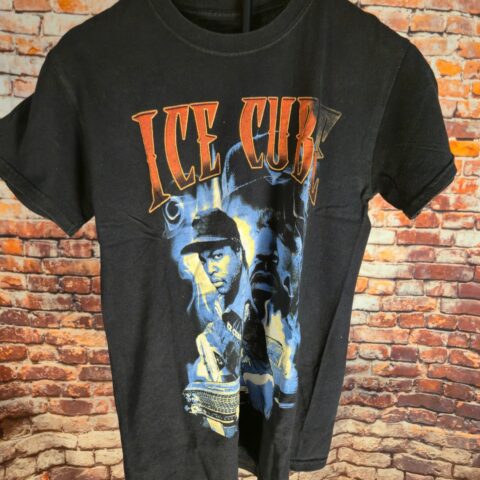 Ice Cube Graphic Rap T Shirt Black Mens Medium Hip Hop NWA West Coast Tee for sale at Nostalgik Vibes