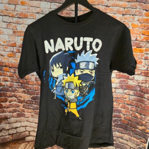 Ripple Junction Naruto Shippuden Men's Black Graphic T-Shirt L Naruto Sasuke for sale at Nostalgik Vibes