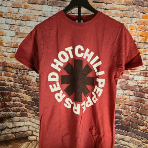 Red Hot Chili Peppers Asterisk Logo Band T Shirt Red Bay Island Sportswear M for sale at Nostalgik Vibes