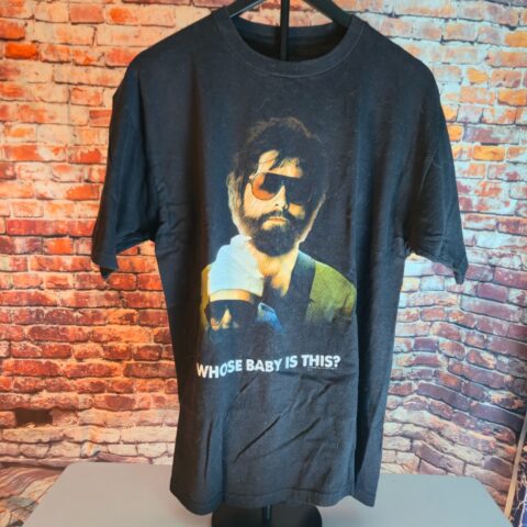 The Hangover Alan Whose Baby Is This Movie Graphic T Shirt Black Adult Large for sale at Nostalgik Vibes