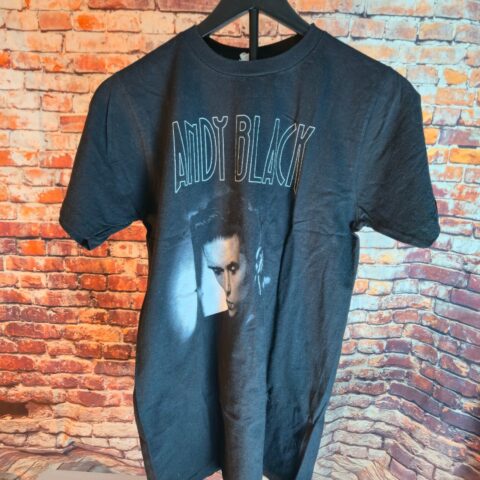 Andy Black Band T Shirt Portrait Graphic Black Rock Concert Music Fan Tee Adult for sale at Nostalgik Vibes