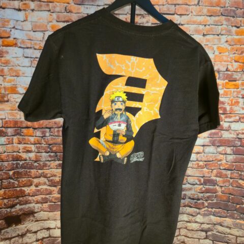 Naruto Shippuden Primitive Skateboards Graphic T Shirt Black Mens M Anime Tee for sale at Nostalgik Vibes