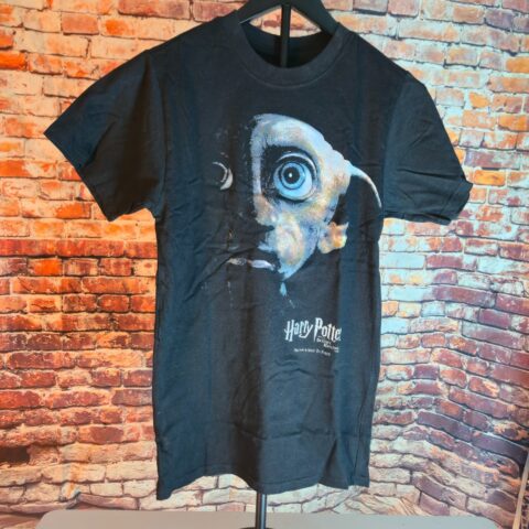 Harry Potter Dobby Deathly Hallows Graphic T Shirt Black Wizarding World XS for sale at Nostalgik Vibes