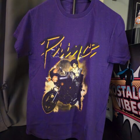 Prince Purple Rain Graphic T-Shirt Size Small S Purple Music Tee Short Sleeve for sale at Nostalgik Vibes