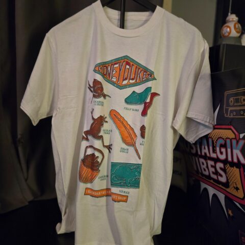 Harry Potter Honeydukes T-Shirt Adult Large L White Graphic Tee Wizarding World for sale at Nostalgik Vibes