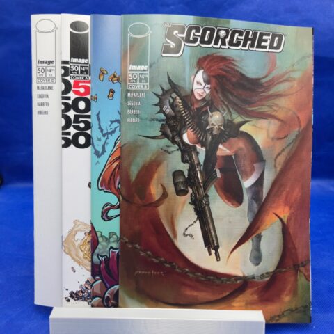 LOT OF 4 Spawn Scorched #50 CVRs A-D Variant Lot NM Image Comics 2026 for sale at Nostalgik Vibes