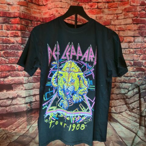 Def Leppard – Hysteria Tour 1988 Style Tee Modern T-Shirt XL (Small) for sale at Nostalgik Vibes