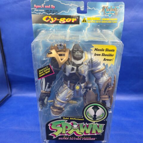 Spawn Deluxe Edition Cy-Gor 1995 Ultra-Action Figure McFarlane Toys NEW Sealed for sale at Nostalgik Vibes