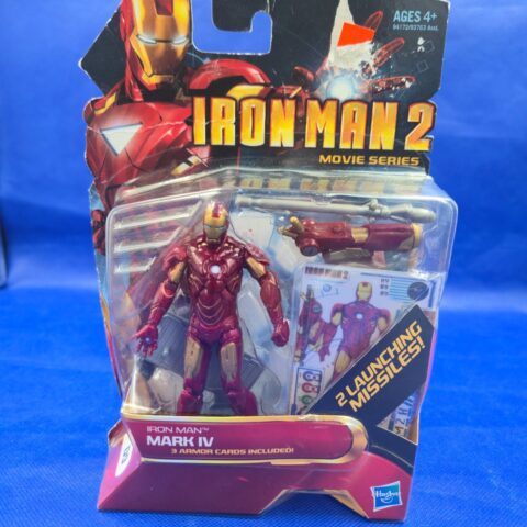 Iron Man 2 Mark IV Figure Hasbro 3.75" Movie Series Launching Missiles NEW for sale at Nostalgik Vibes