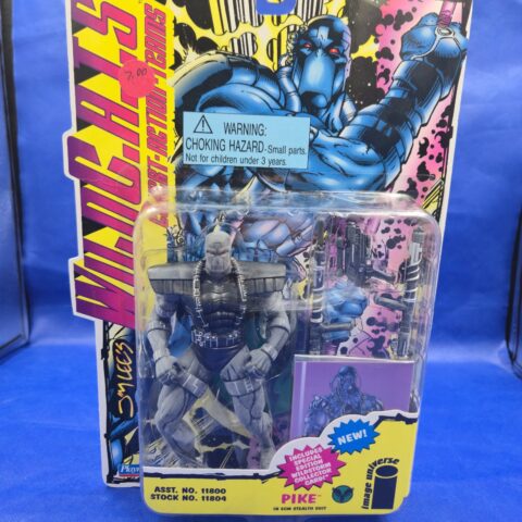 WildC.A.T.S Pike ECM Stealth Suit Figure Playmates 1994 Image Comics MOC Vintage for sale at Nostalgik Vibes