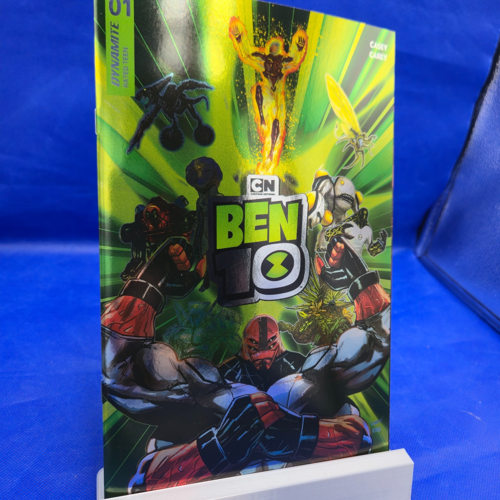 Ben 10 #1 Cover S Robert Carey FOIL Variant Dynamite 2026 NM First Print - Image 2