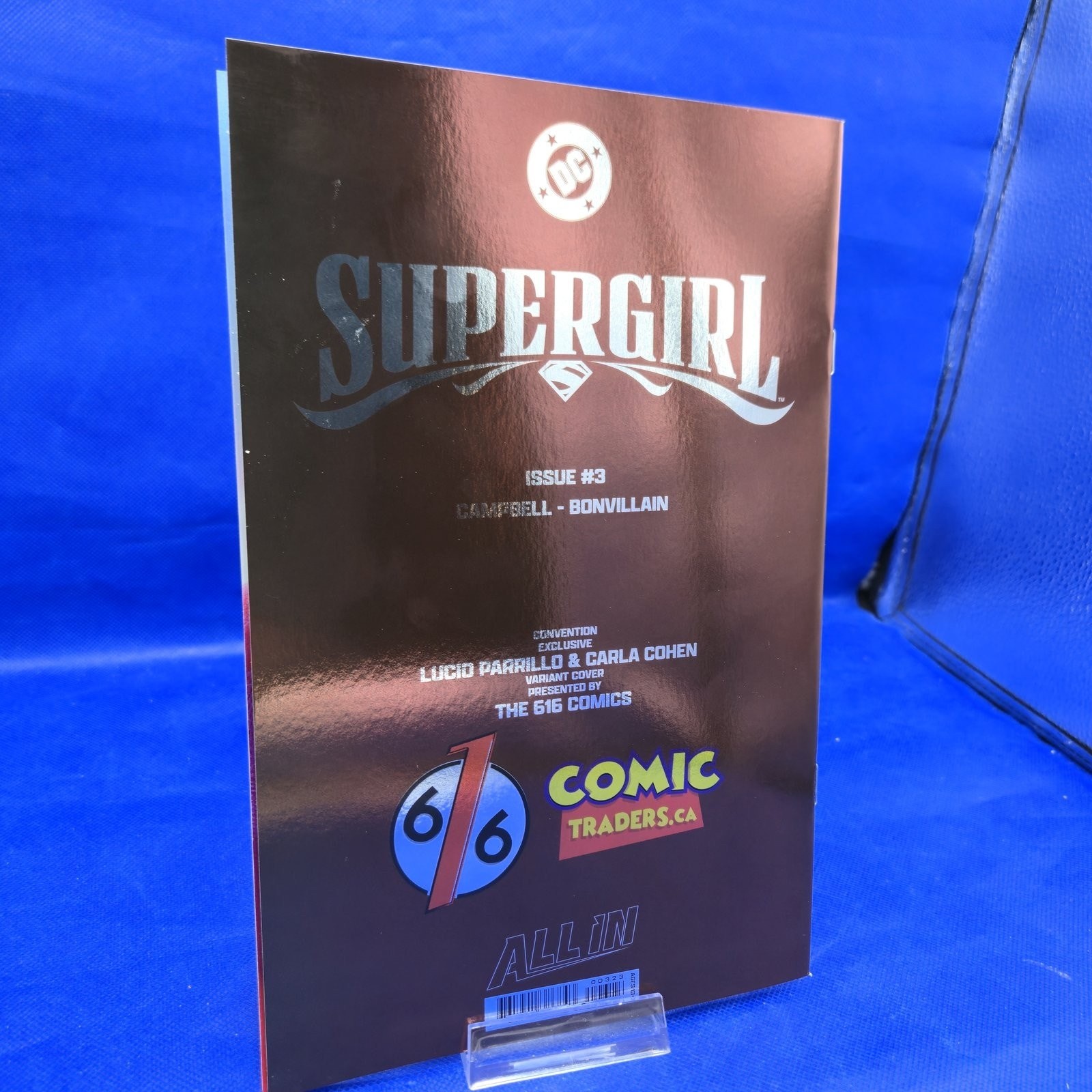 Supergirl #3 Cohen Parrillo Double Foil Virgin Double Signed COA - Image 3
