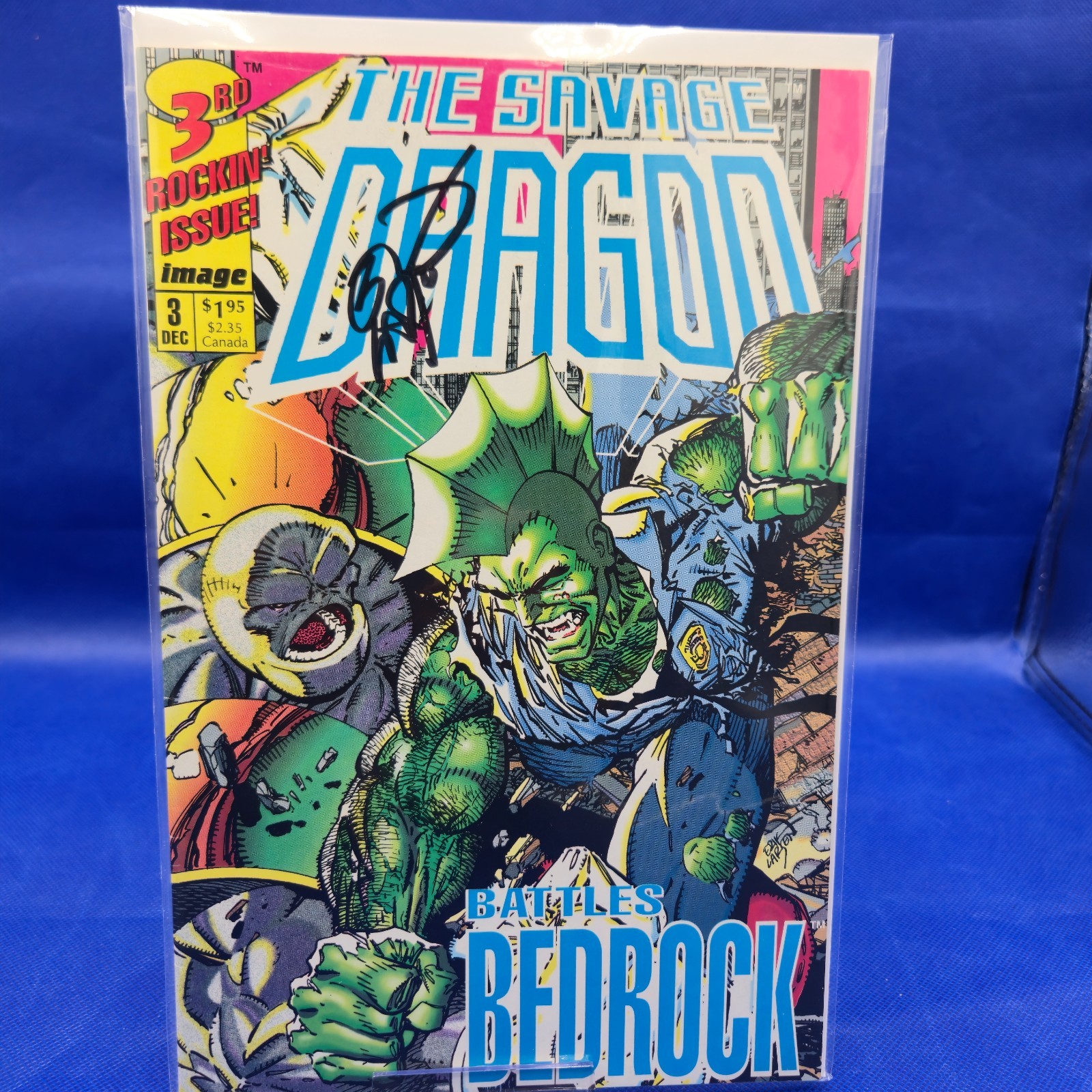 Savage Dragon 3 – 1992 Signed By Erik Larsen NM – Image Comics