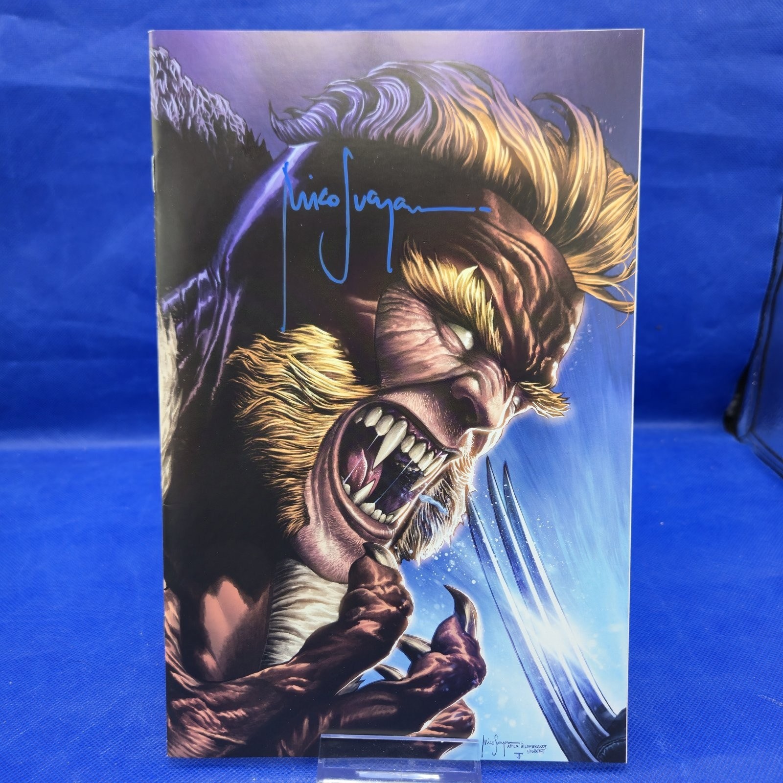 Wolverine #46 Mico Suayan Virgin Variant Signed COA Marvel NM+