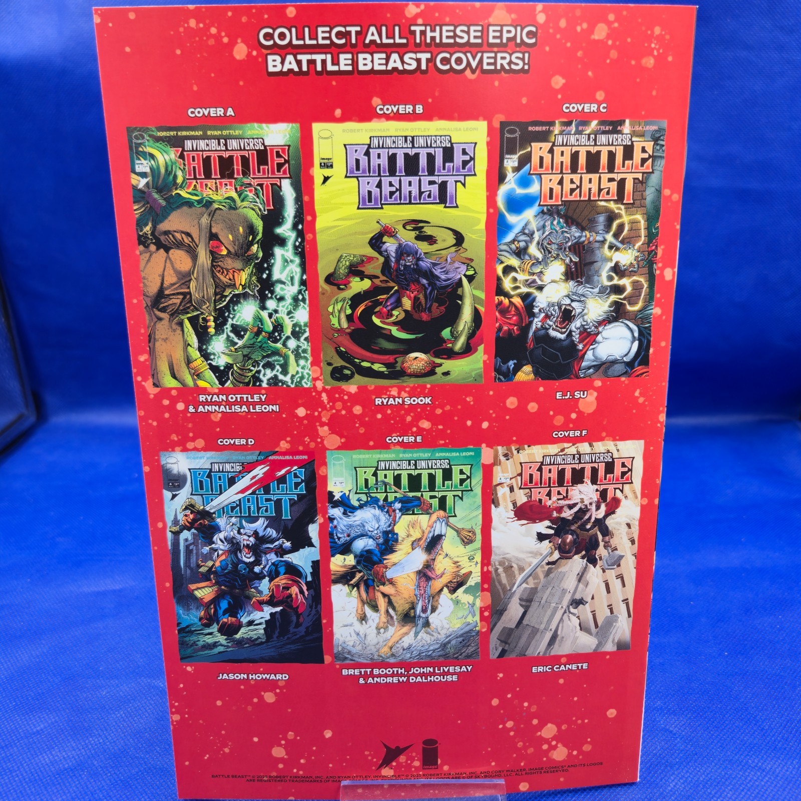 2x Signed BATTLE BEAST #4 1:10 EJ SU & Ryan Ottley Signed W/ COA