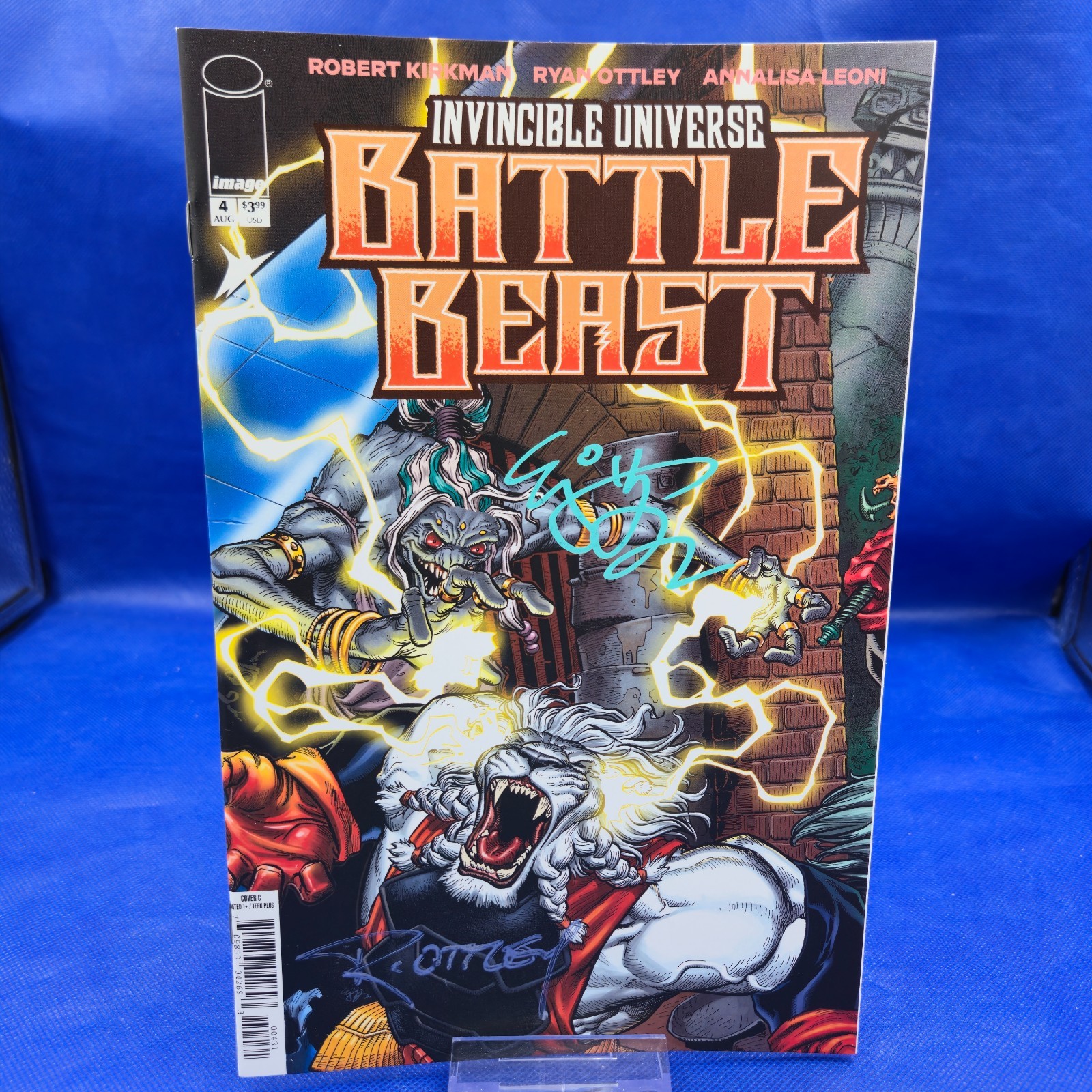2x Signed BATTLE BEAST #4 1:10 EJ SU & Ryan Ottley Signed W/ COA