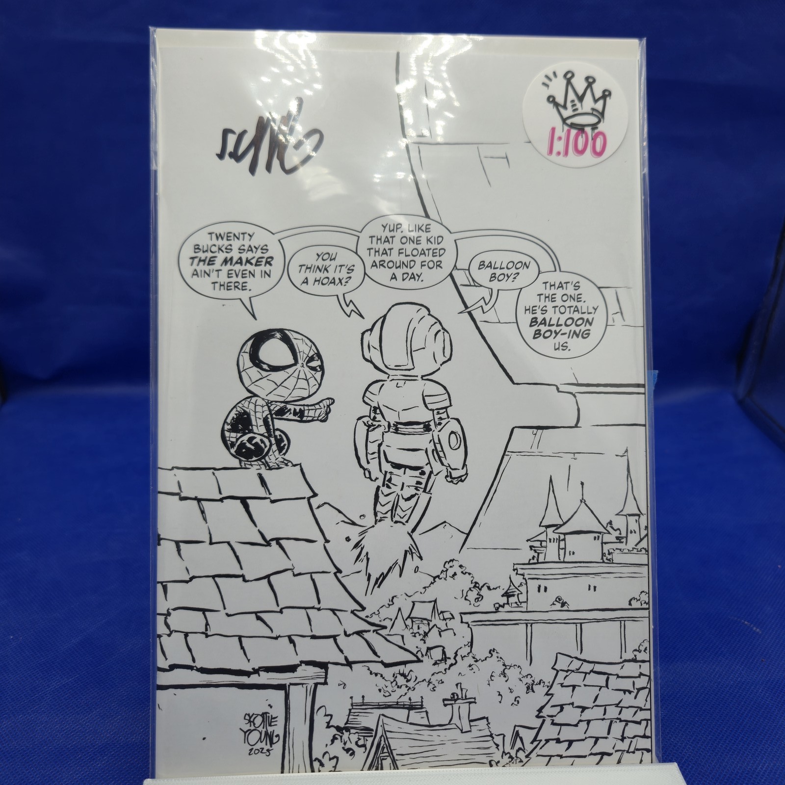 Ultimate Endgame #1 1:100 Skottie Young Sketch Virgin Variant SIGNED w/COA NM