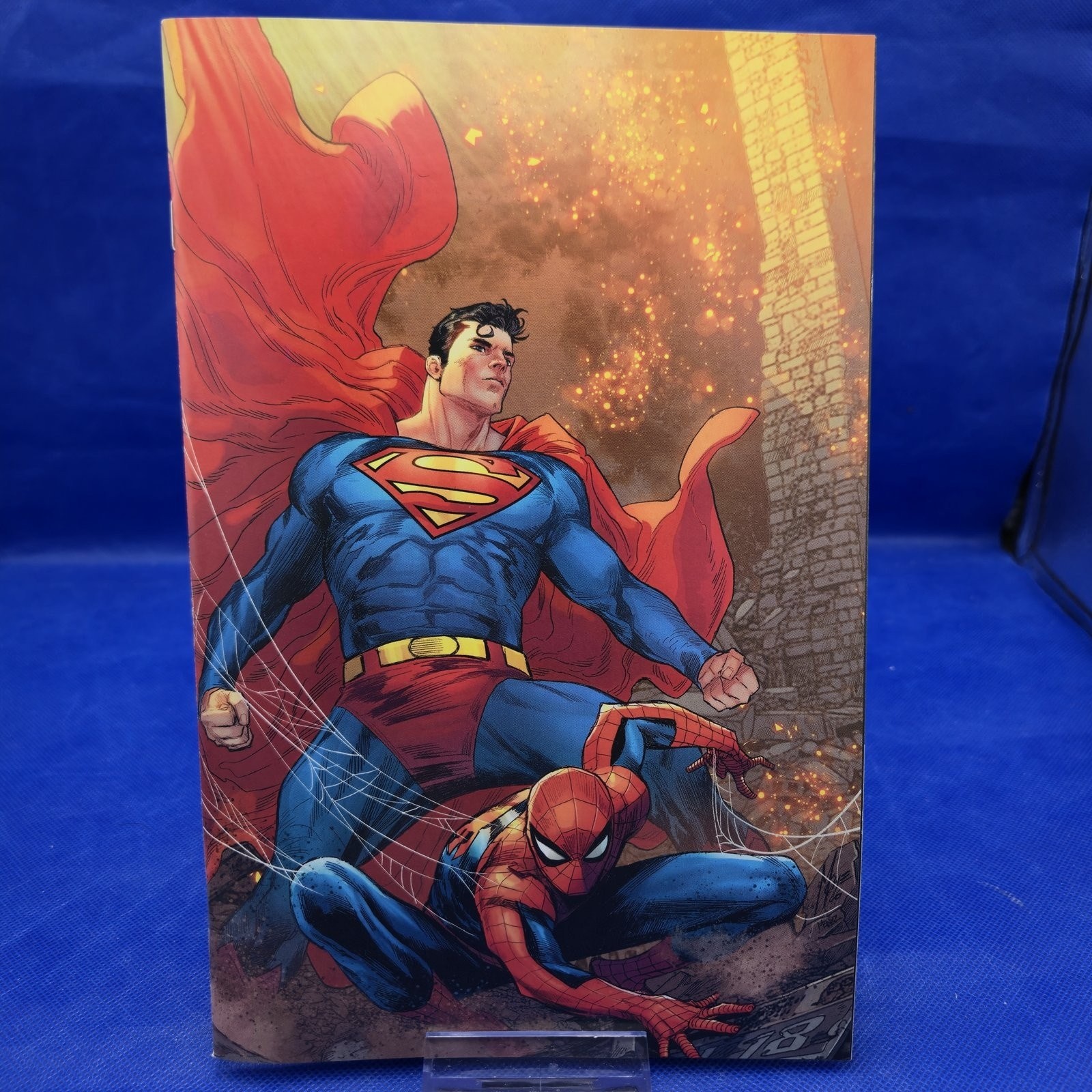 Marvel DC Spider-Man Superman #1 Checchetto Virgin Variant NM
