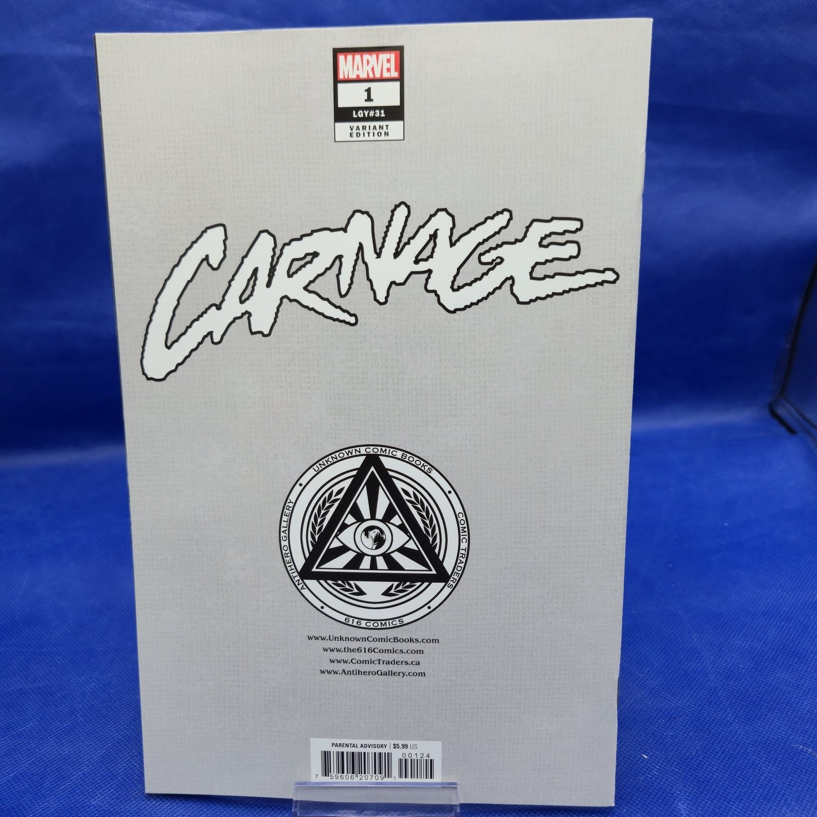 Carnage #1 Kaare Andrews Virgin Variant Marvel NM - Image 2