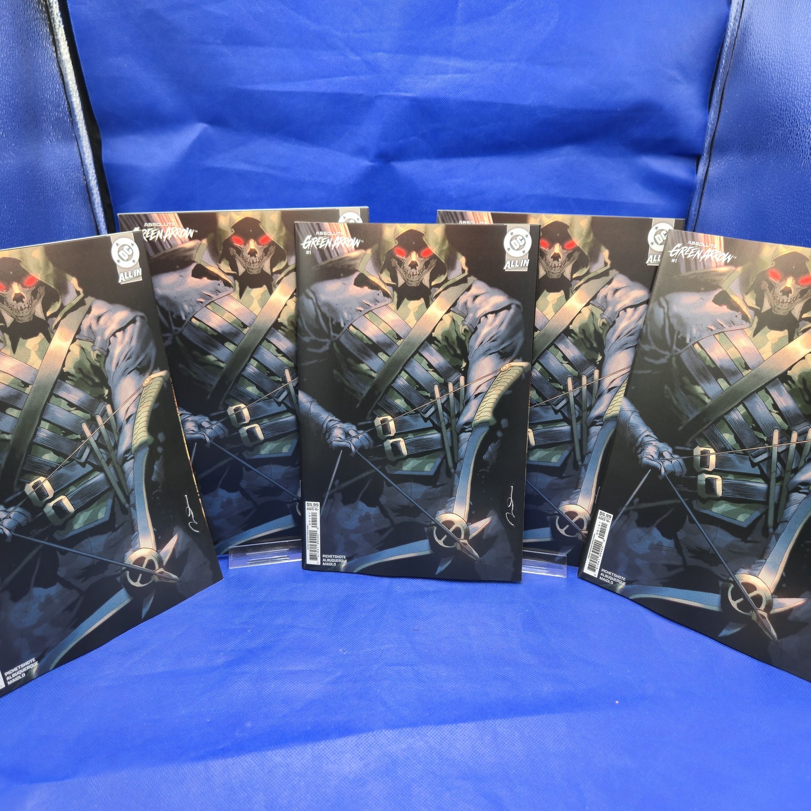 Absolute Green Arrow #1 Cover B LOT OF 5 Skull Hood DC All-In