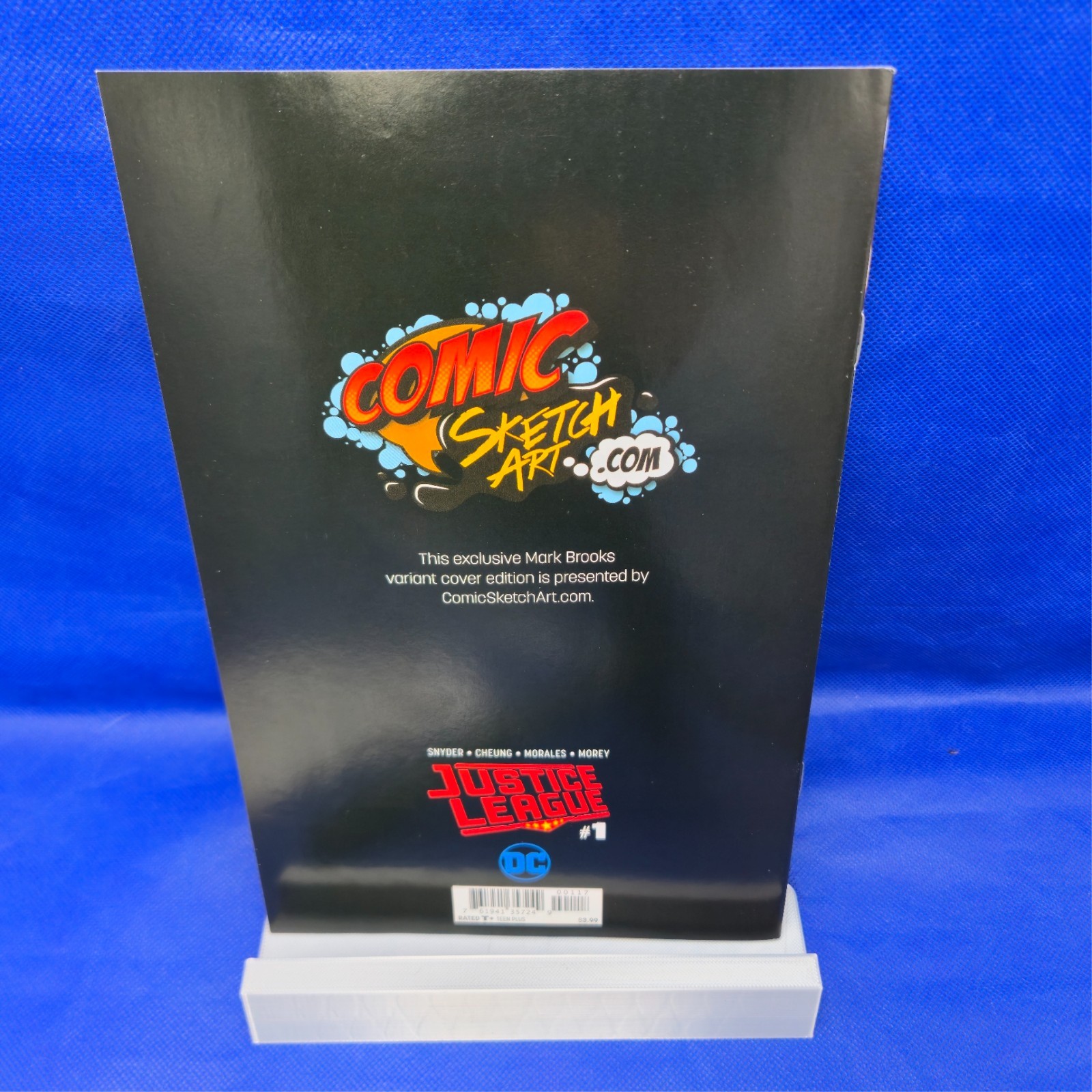 DF Justice League #1 CSA Exclusive Virgin Variant Signed Snyder & Brooks COA