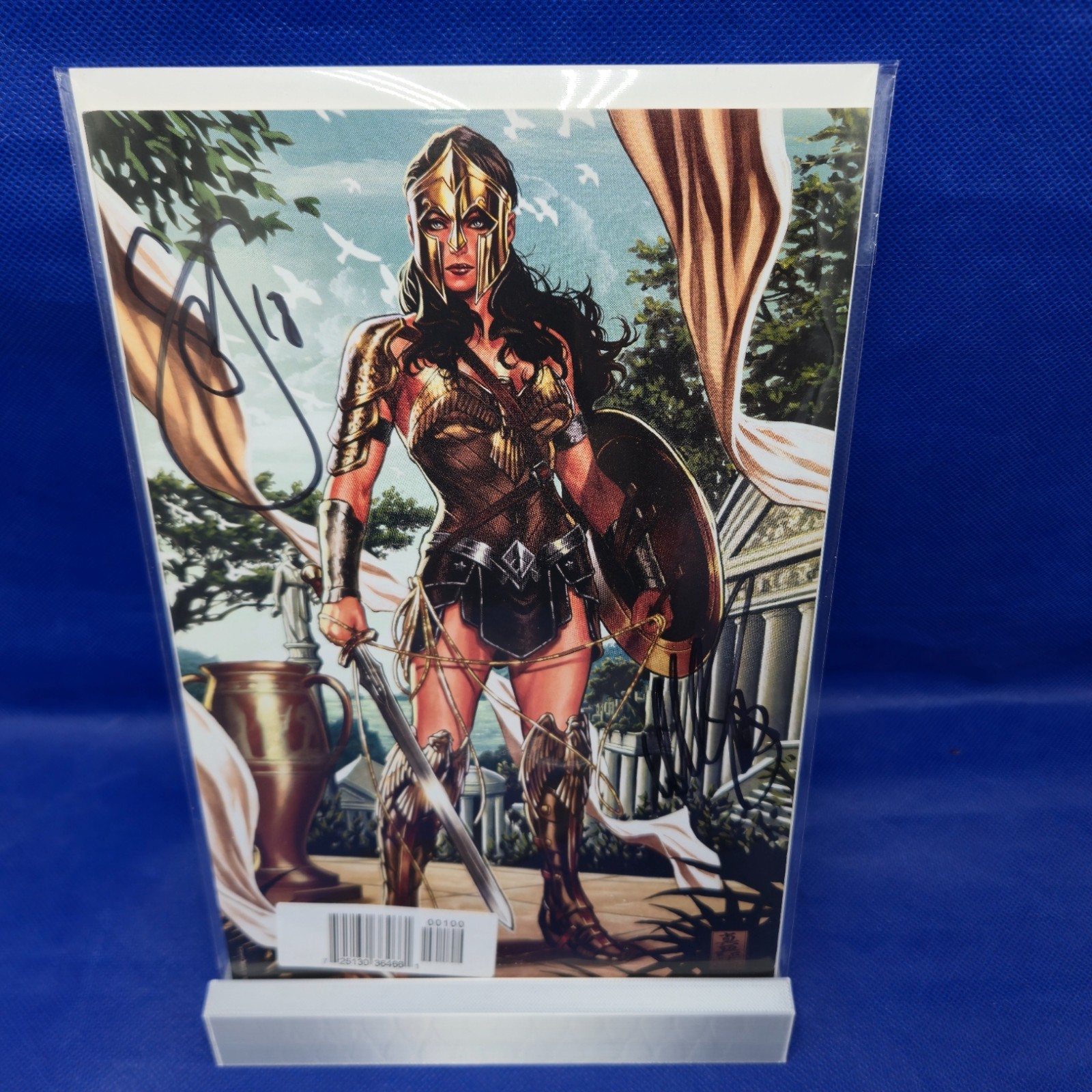 DF Justice League #1 CSA Exclusive Virgin Variant Signed Snyder & Brooks COA