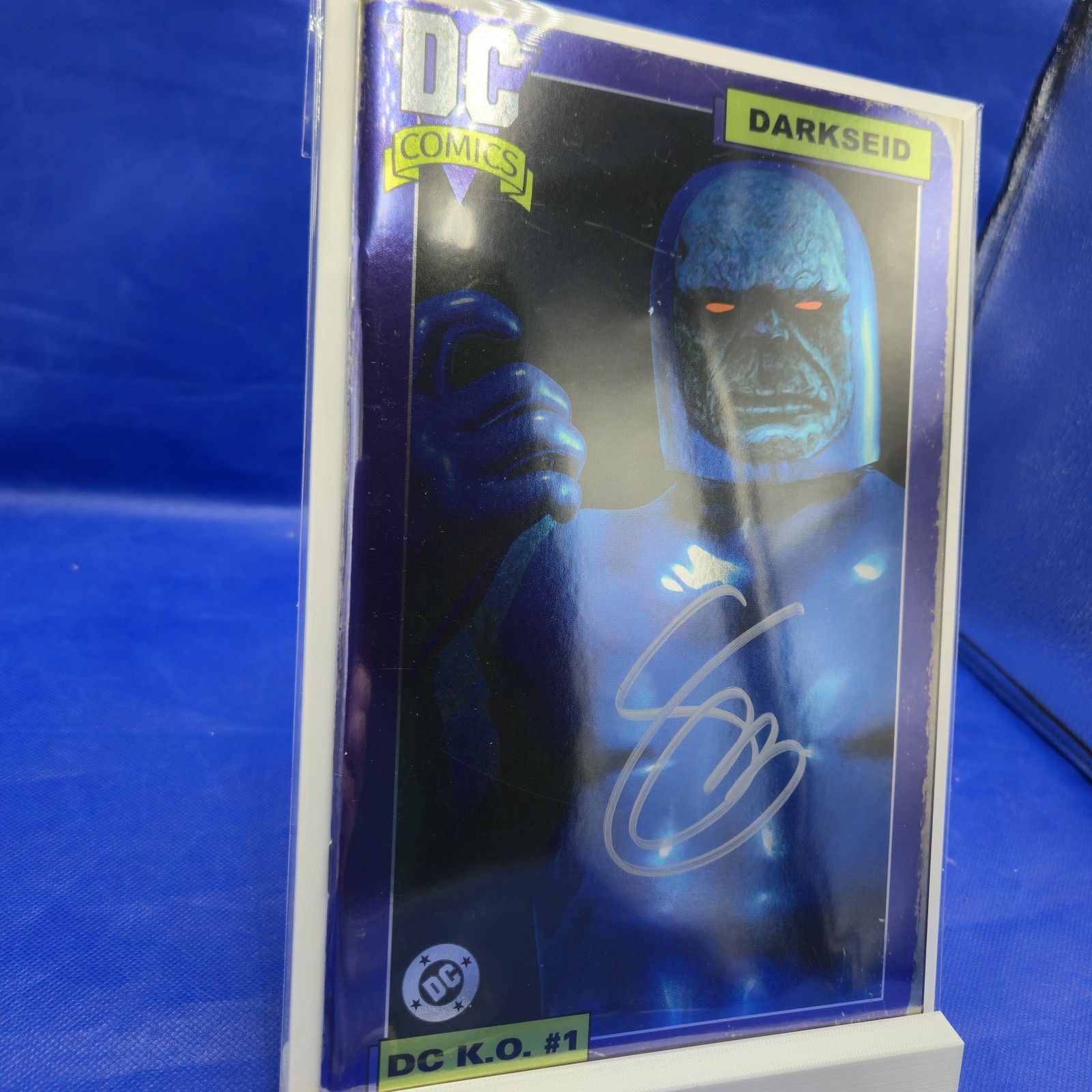 DC KO #1 Mark Spears Darkseid Cardstock Variant SIGNED Scott Snyder w/COA NM
